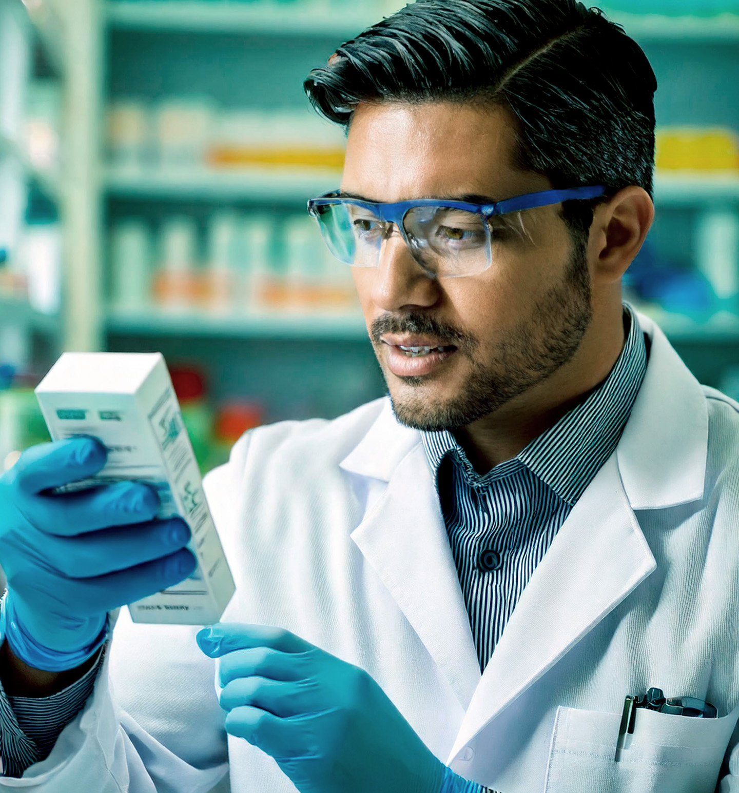ARL technician determining the expiration date for a product